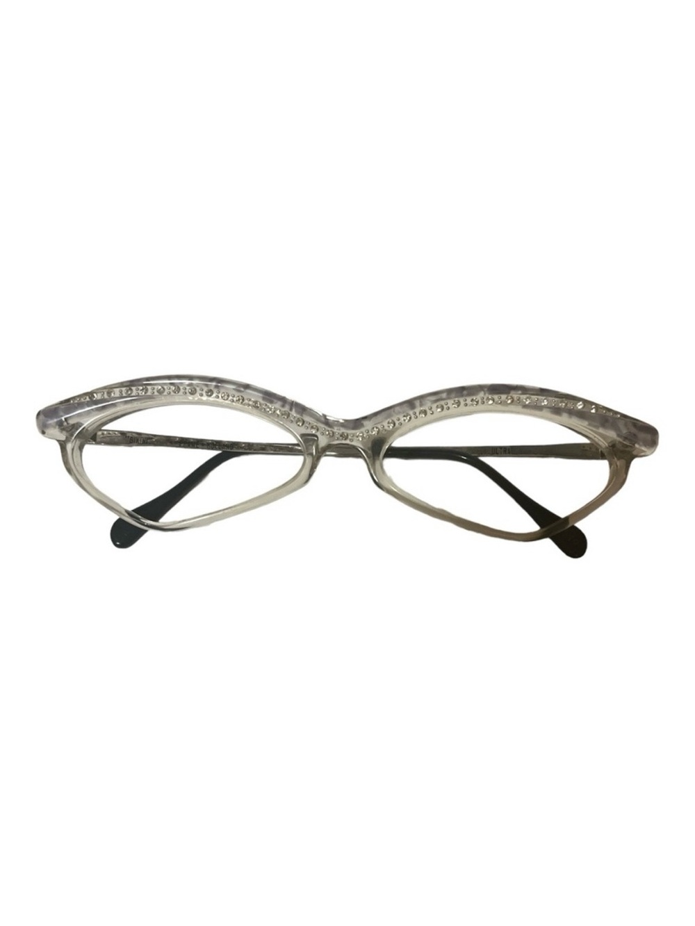 Ultra Rhinestone Cateye Glasses, Model Bikini, Made in Holland